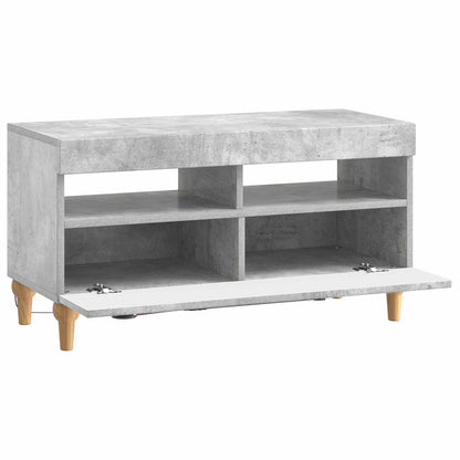 vidaXL LED TV Cabinet Concrete Grey Engineered Wood