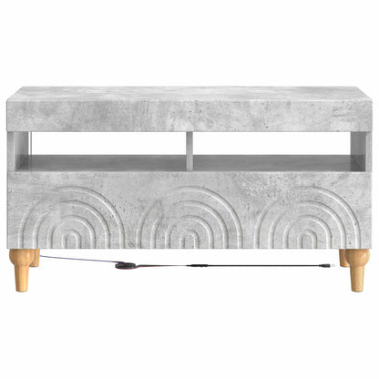 vidaXL LED TV Cabinet Concrete Grey Engineered Wood