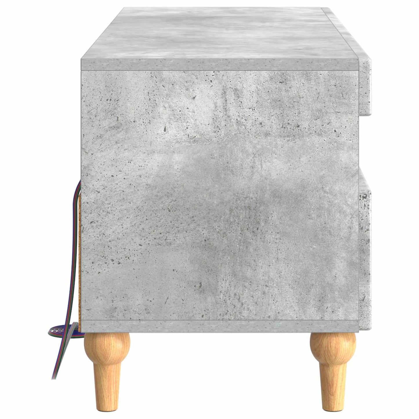 vidaXL LED TV Cabinet Concrete Grey Engineered Wood