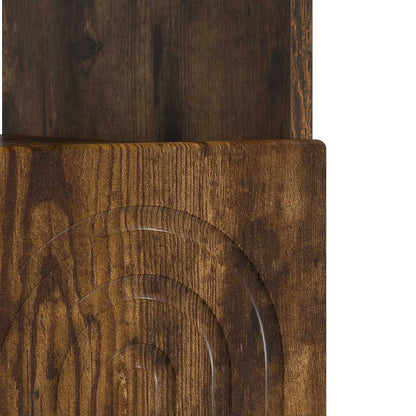 vidaXL LED TV Cabinet Smoked Oak Engineered Wood