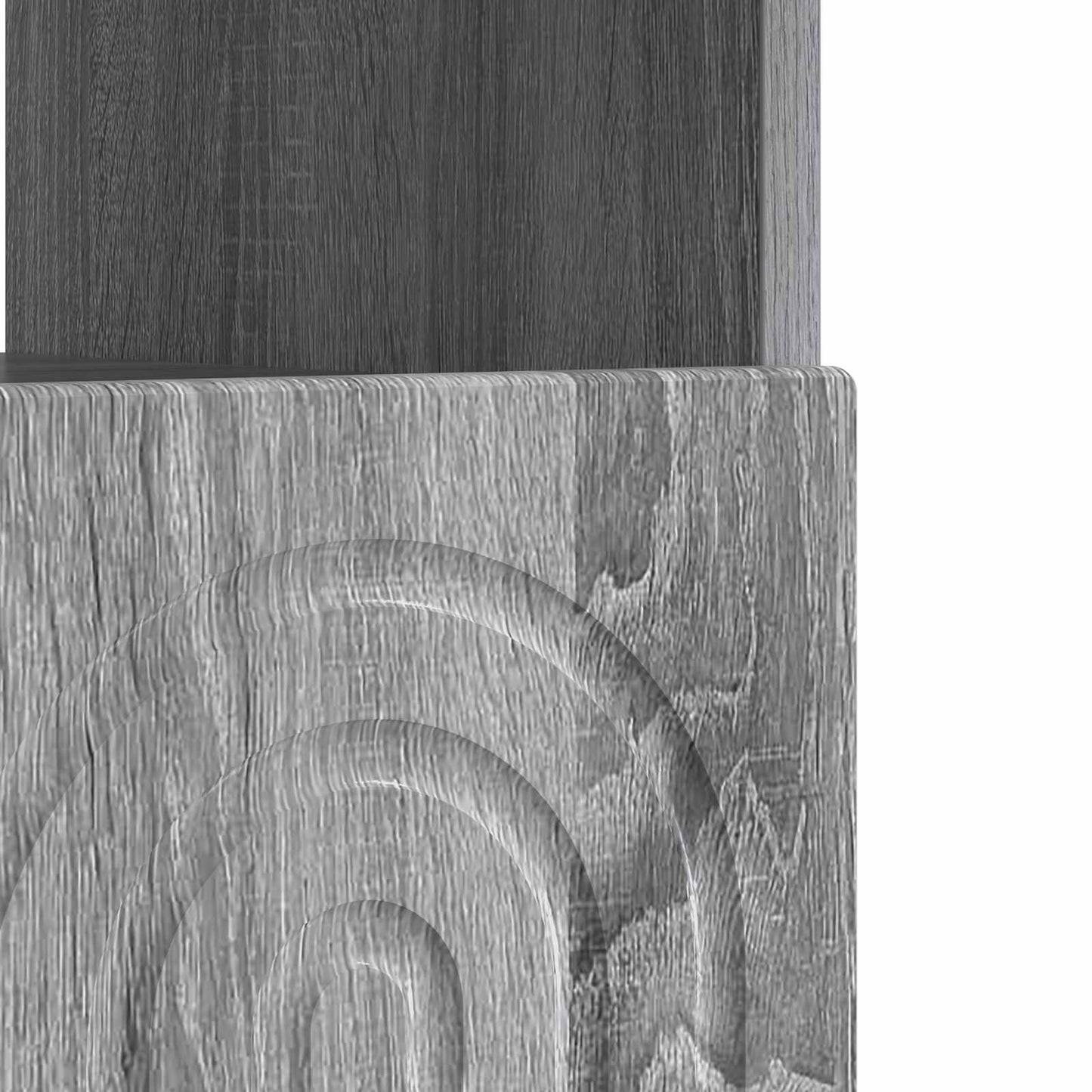 vidaXL LED TV Cabinet Grey Sonoma Engineered Wood