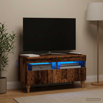 vidaXL LED TV Cabinet Old Wood Engineered Wood
