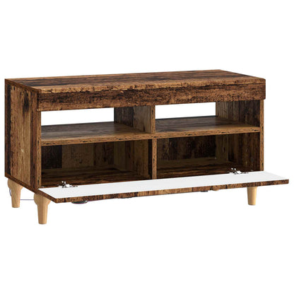 vidaXL LED TV Cabinet Old Wood Engineered Wood