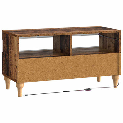 vidaXL LED TV Cabinet Old Wood Engineered Wood