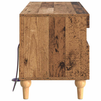 vidaXL LED TV Cabinet Old Wood Engineered Wood