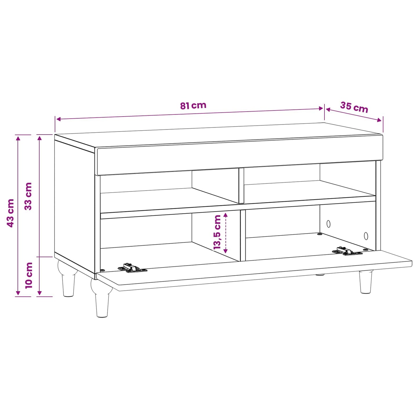 vidaXL LED TV Cabinet Old Wood Engineered Wood