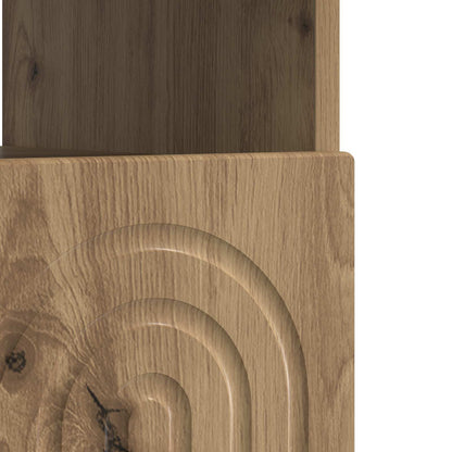 vidaXL LED TV Cabinet Artisan Oak Engineered Wood