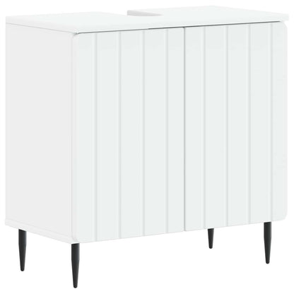vidaXL Bathroom Sink Cabinet ZWOLLE White 59.5 x 31.5x 59 cm