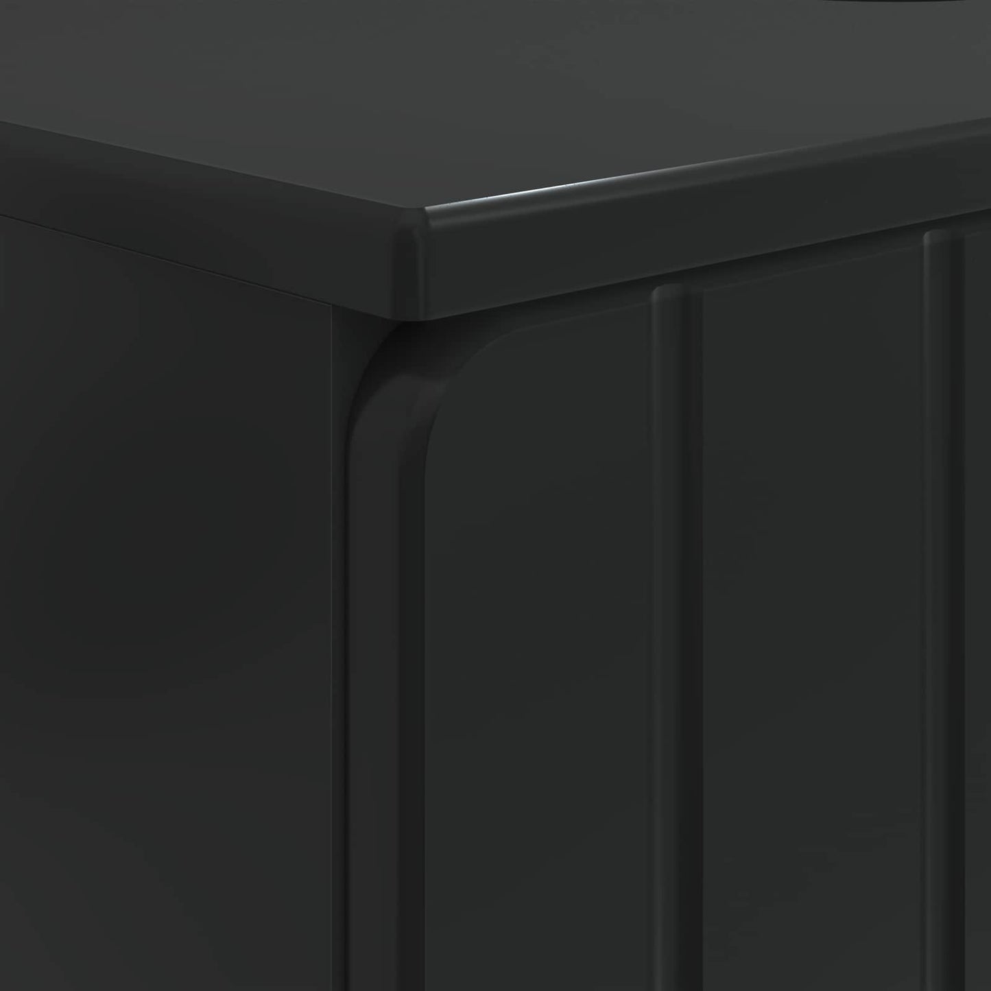 vidaXL Bathroom Sink Cabinet ZWOLLE Black 59.5 x 31.5x 59 cm