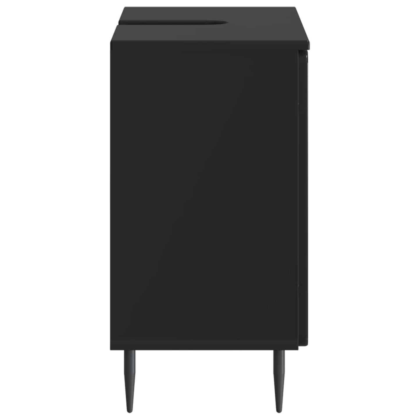vidaXL Bathroom Sink Cabinet ZWOLLE Black 59.5 x 31.5x 59 cm