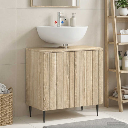 vidaXL Bathroom Sink Cabinet ZWOLLE Sonoma Oak 59.5 x 31.5x 59 cm