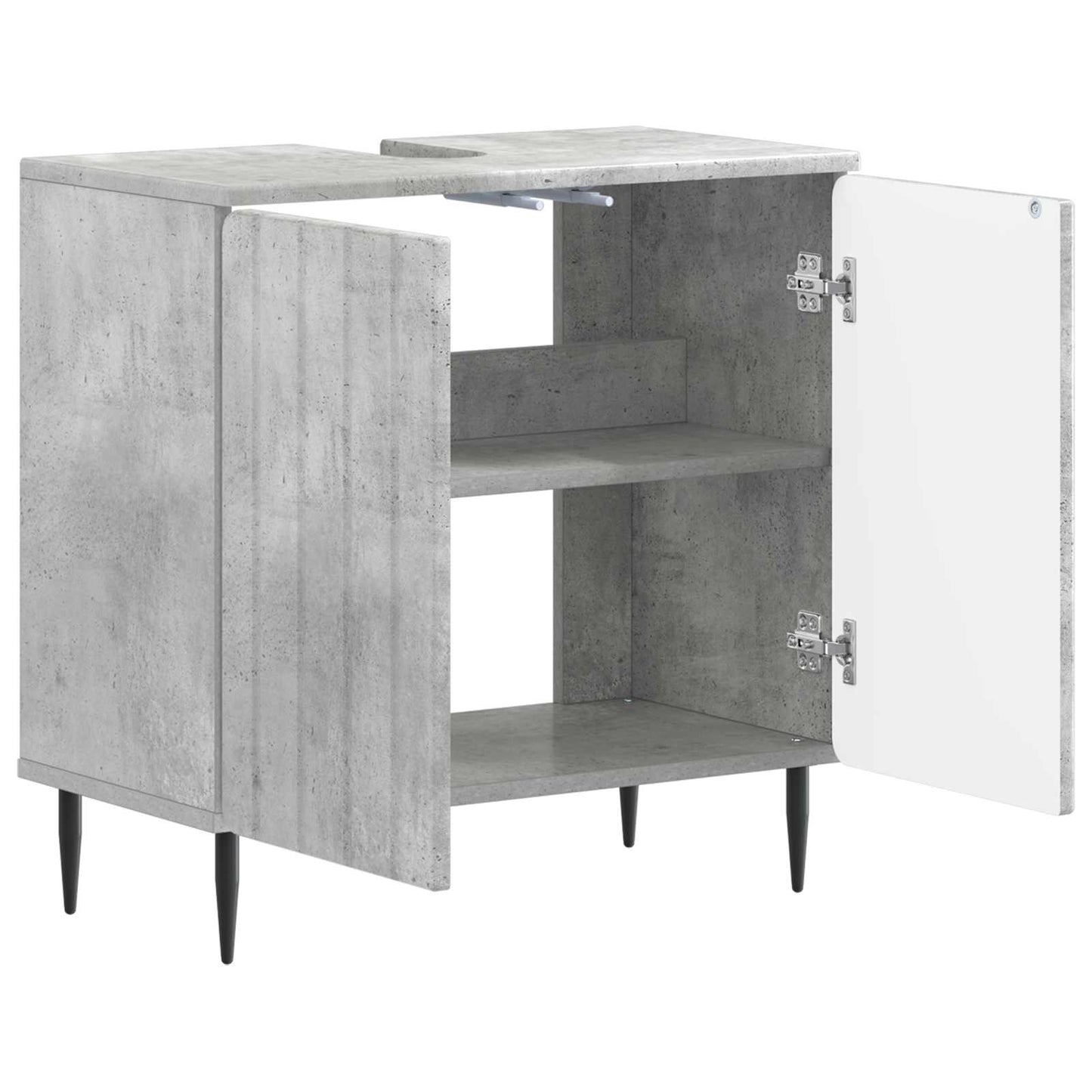 vidaXL Bathroom Sink Cabinet ZWOLLE Concrete Grey 59.5 x 31.5x 59 cm