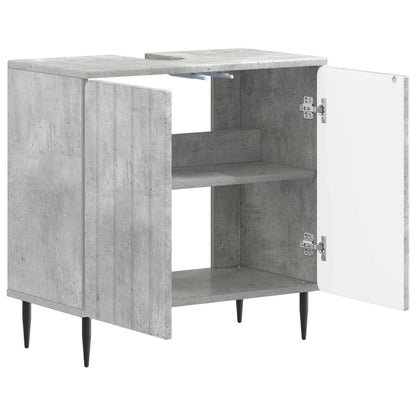 vidaXL Bathroom Sink Cabinet ZWOLLE Concrete Grey 59.5 x 31.5x 59 cm