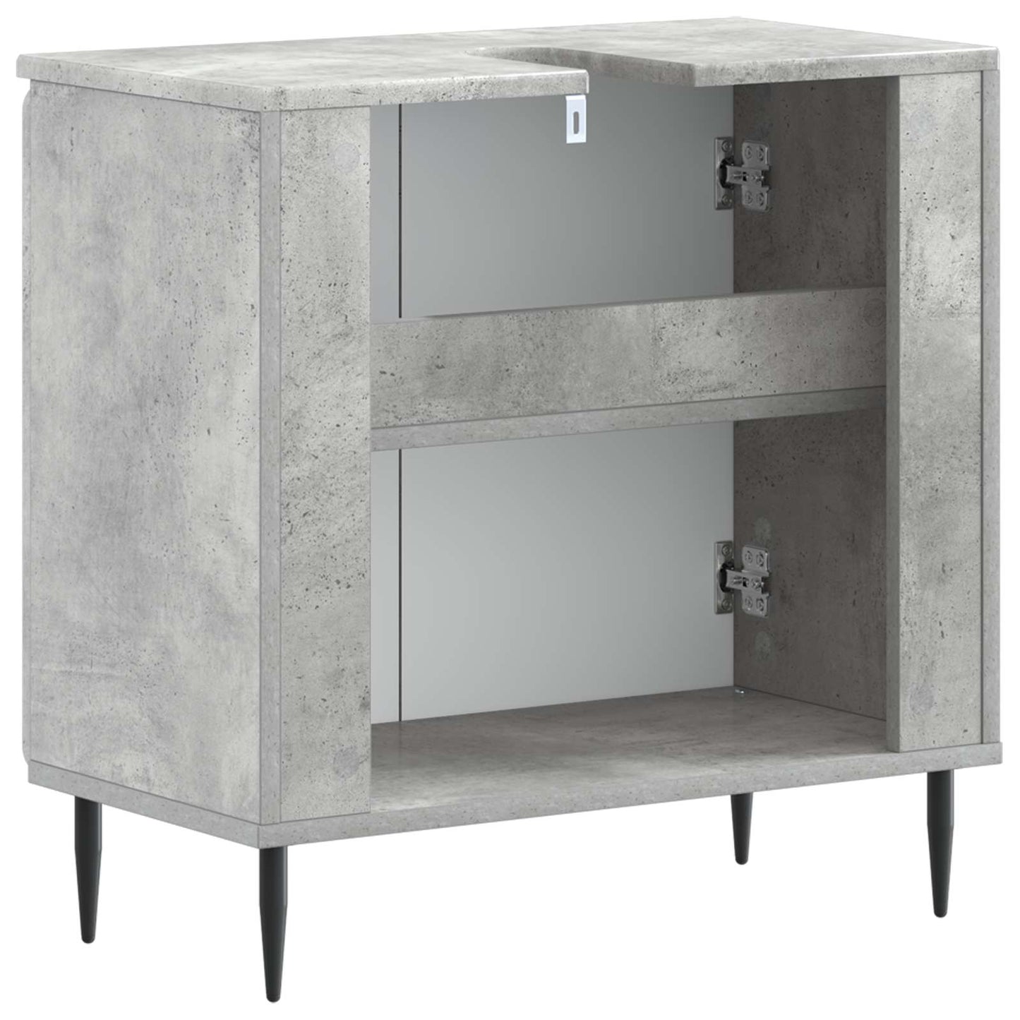 vidaXL Bathroom Sink Cabinet ZWOLLE Concrete Grey 59.5 x 31.5x 59 cm