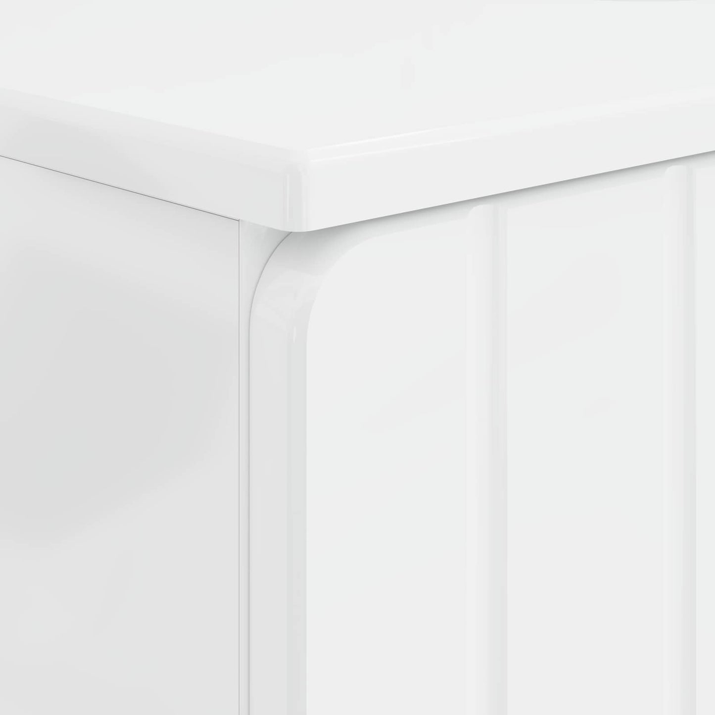 vidaXL Bathroom Sink Cabinet ZWOLLE High Gloss White