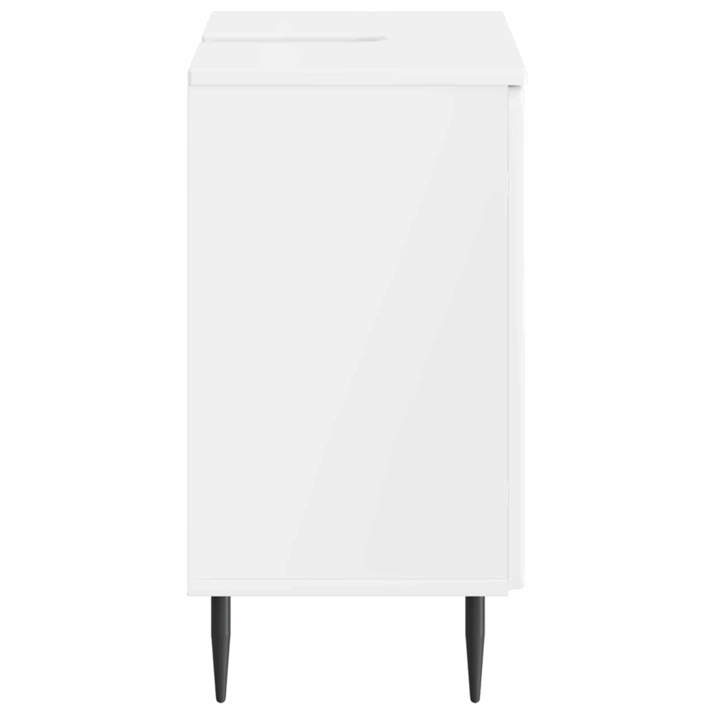 vidaXL Bathroom Sink Cabinet ZWOLLE High Gloss White
