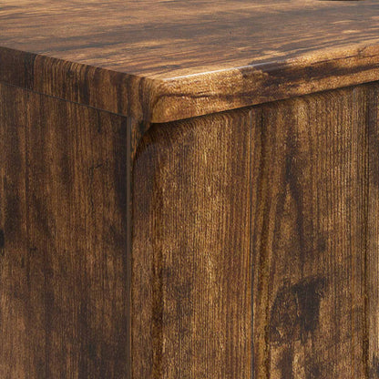 vidaXL Bathroom Sink Cabinet ZWOLLE Smoked Oak 59.5 x 31.5x 59 cm