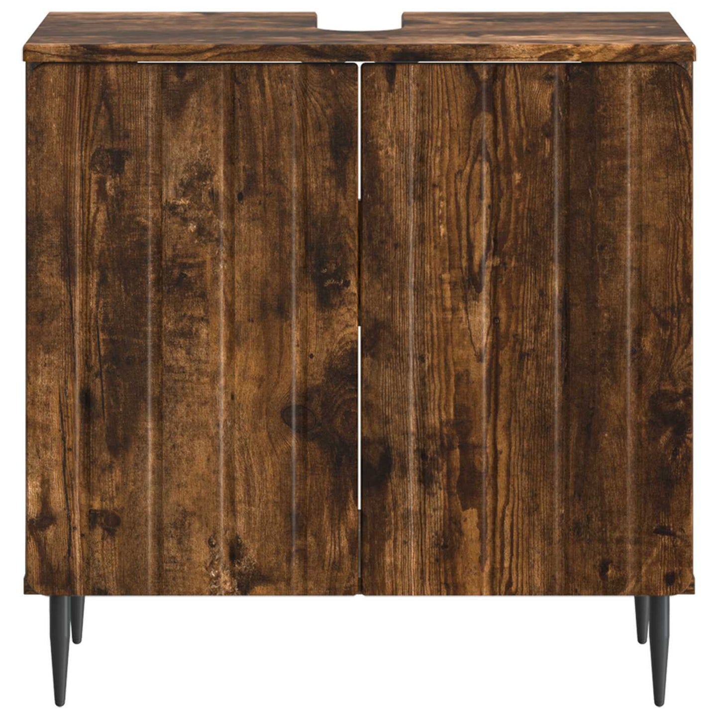 vidaXL Bathroom Sink Cabinet ZWOLLE Smoked Oak 59.5 x 31.5x 59 cm
