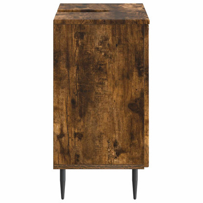 vidaXL Bathroom Sink Cabinet ZWOLLE Smoked Oak 59.5 x 31.5x 59 cm