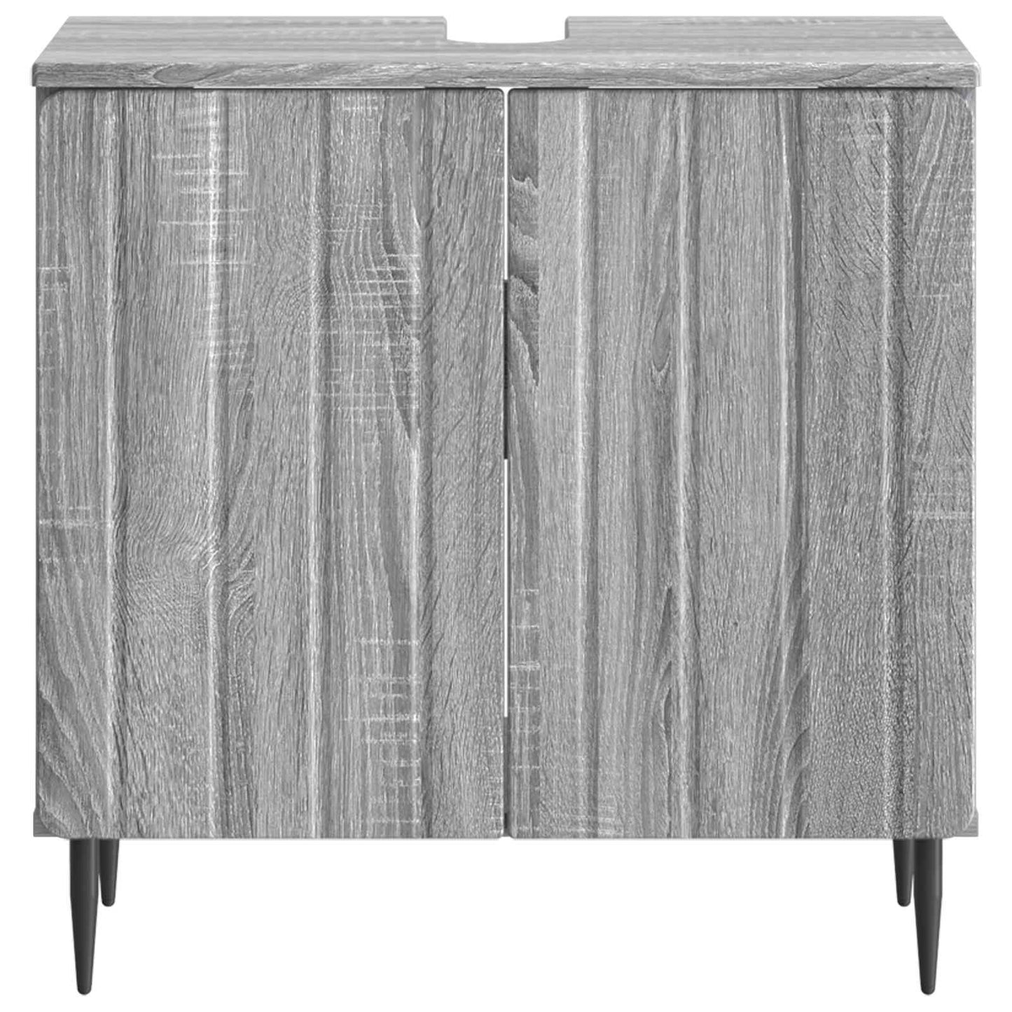 vidaXL Bathroom Sink Cabinet ZWOLLE Grey Sonoma 59.5 x 31.5x 59 cm