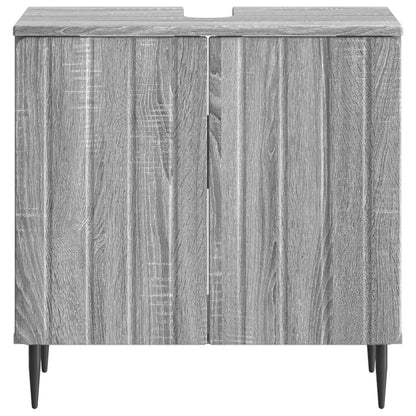 vidaXL Bathroom Sink Cabinet ZWOLLE Grey Sonoma 59.5 x 31.5x 59 cm