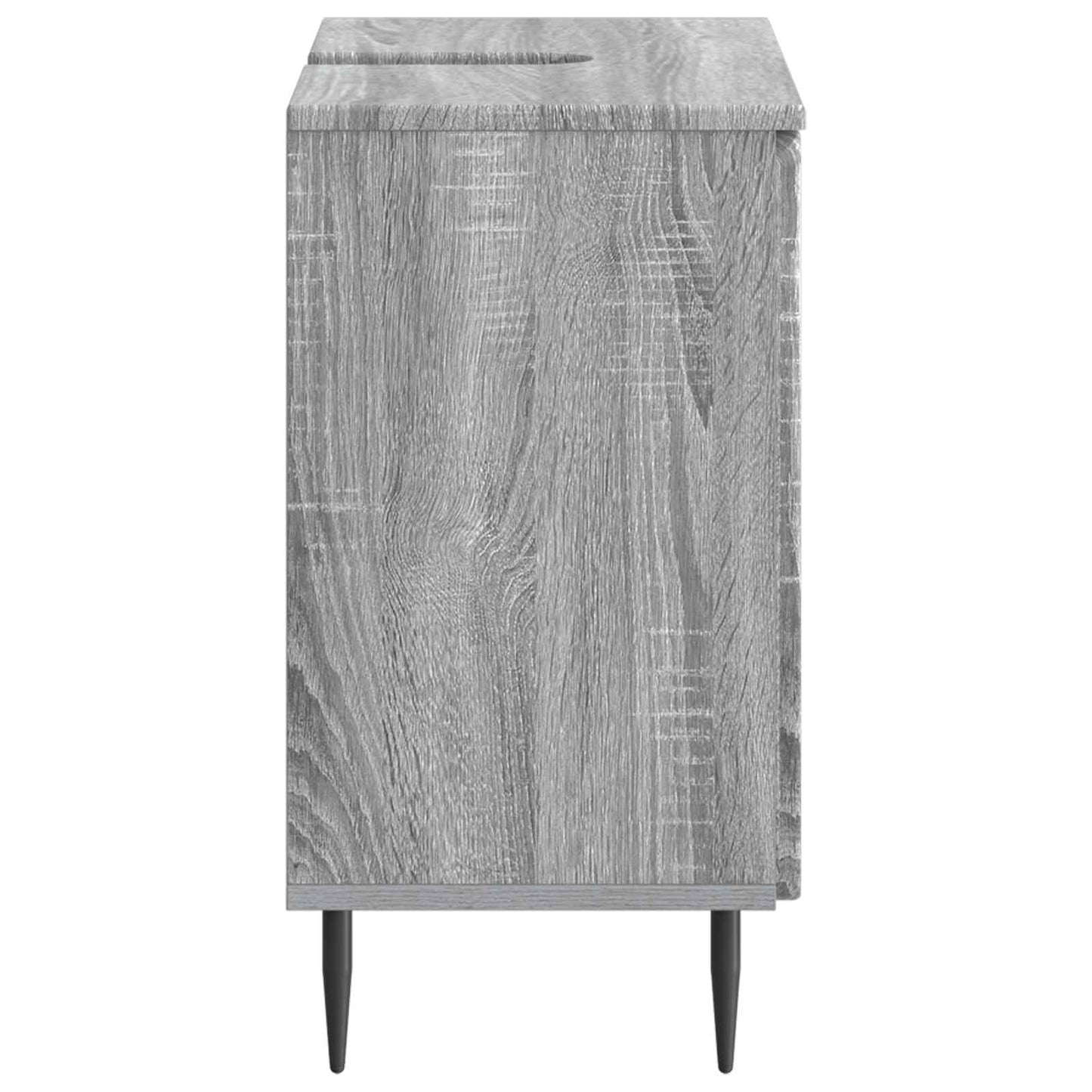 vidaXL Bathroom Sink Cabinet ZWOLLE Grey Sonoma 59.5 x 31.5x 59 cm