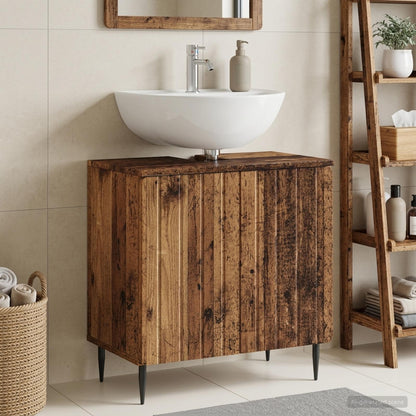 vidaXL Bathroom Sink Cabinet ZWOLLE Old Wood 59.5 x 31.5x 59 cm