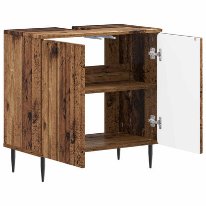 vidaXL Bathroom Sink Cabinet ZWOLLE Old Wood 59.5 x 31.5x 59 cm