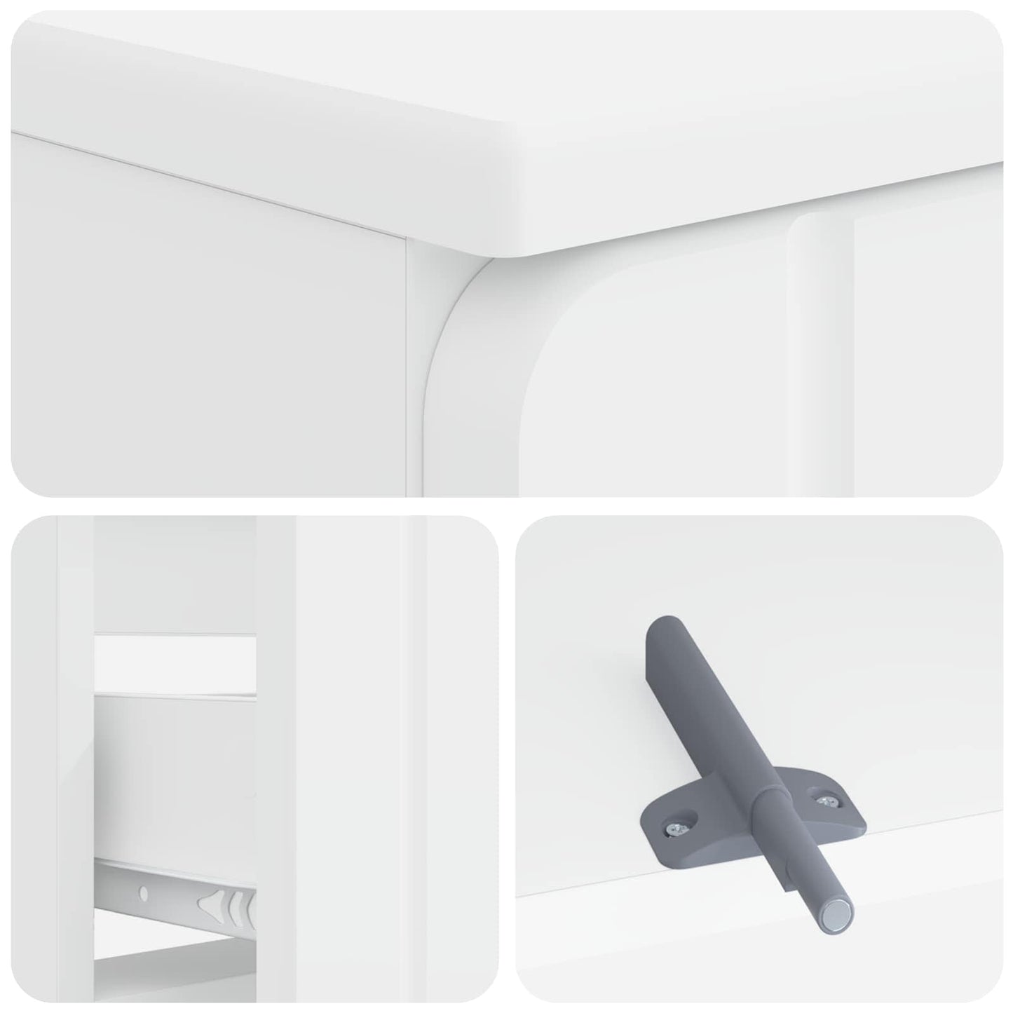 vidaXL Bathroom Sink Cabinet ZWOLLE White 82 x 41x 58.5 cm