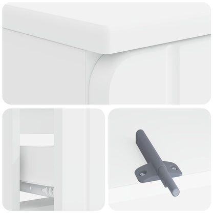 vidaXL Bathroom Sink Cabinet ZWOLLE White 82 x 41x 58.5 cm