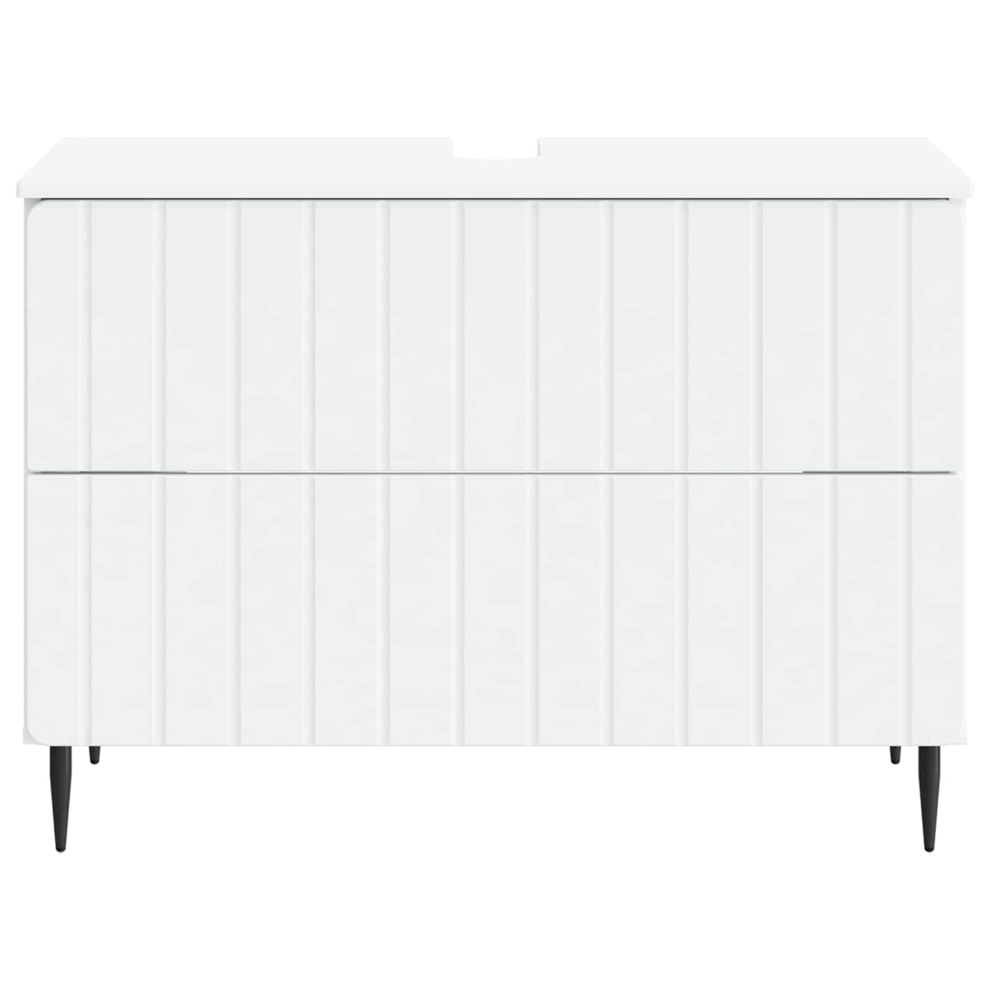 vidaXL Bathroom Sink Cabinet ZWOLLE White 82 x 41x 58.5 cm