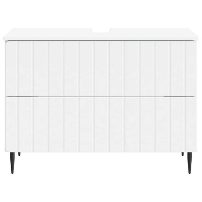 vidaXL Bathroom Sink Cabinet ZWOLLE White 82 x 41x 58.5 cm
