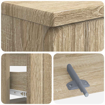 vidaXL Bathroom Sink Cabinet ZWOLLE Sonoma Oak 82 x 41x 58.5 cm