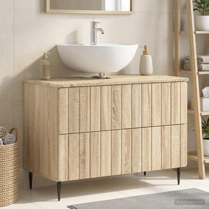 vidaXL Bathroom Sink Cabinet ZWOLLE Sonoma Oak 82 x 41x 58.5 cm