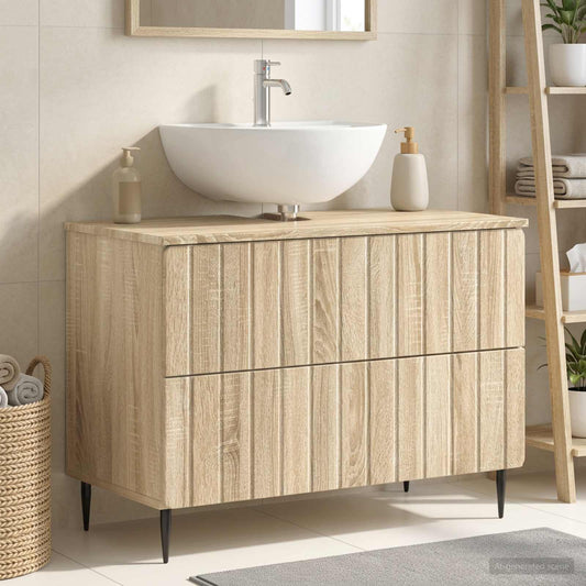 vidaXL Bathroom Sink Cabinet ZWOLLE Sonoma Oak 82 x 41x 58.5 cm
