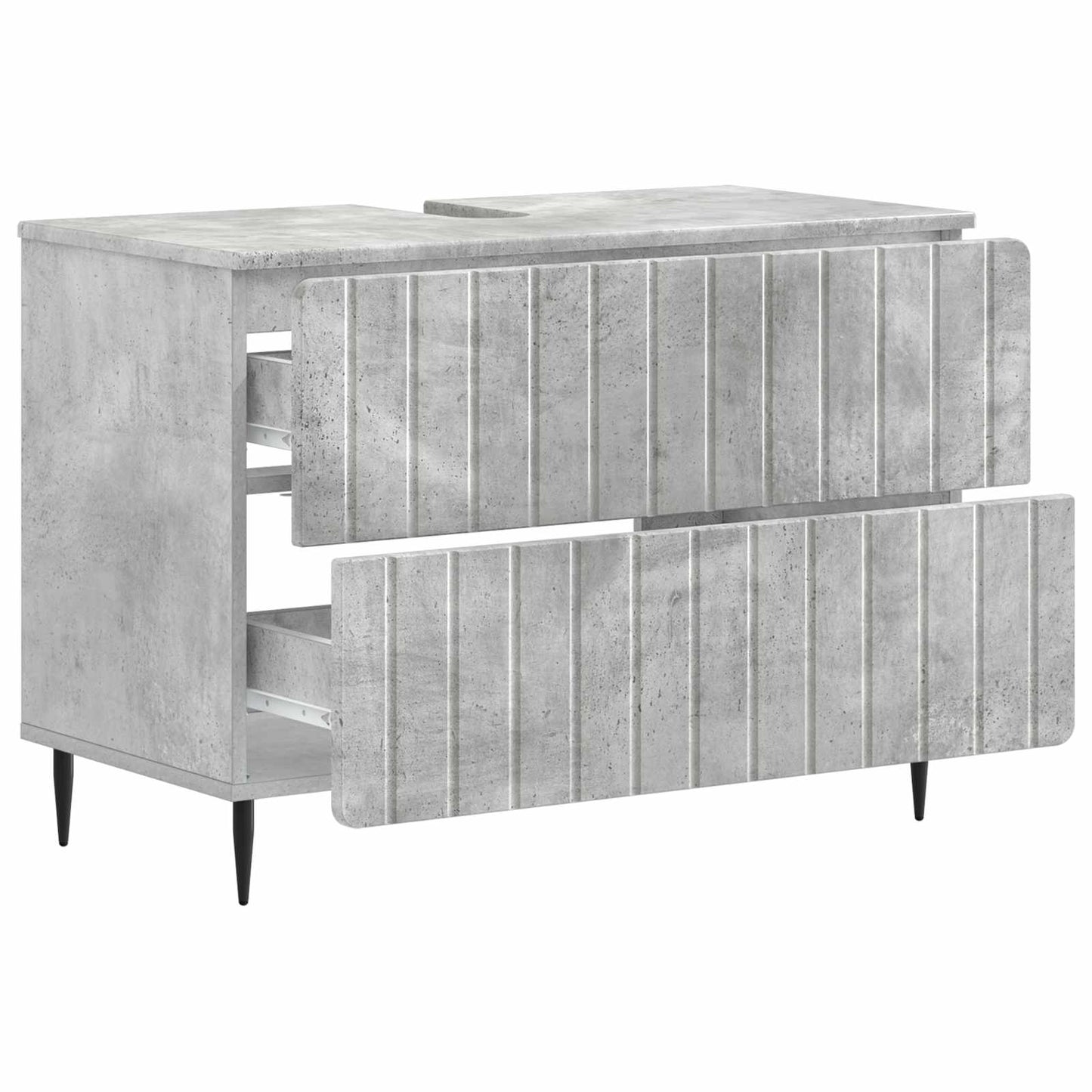 vidaXL Bathroom Sink Cabinet ZWOLLE Concrete Grey 82 x 41x 58.5 cm