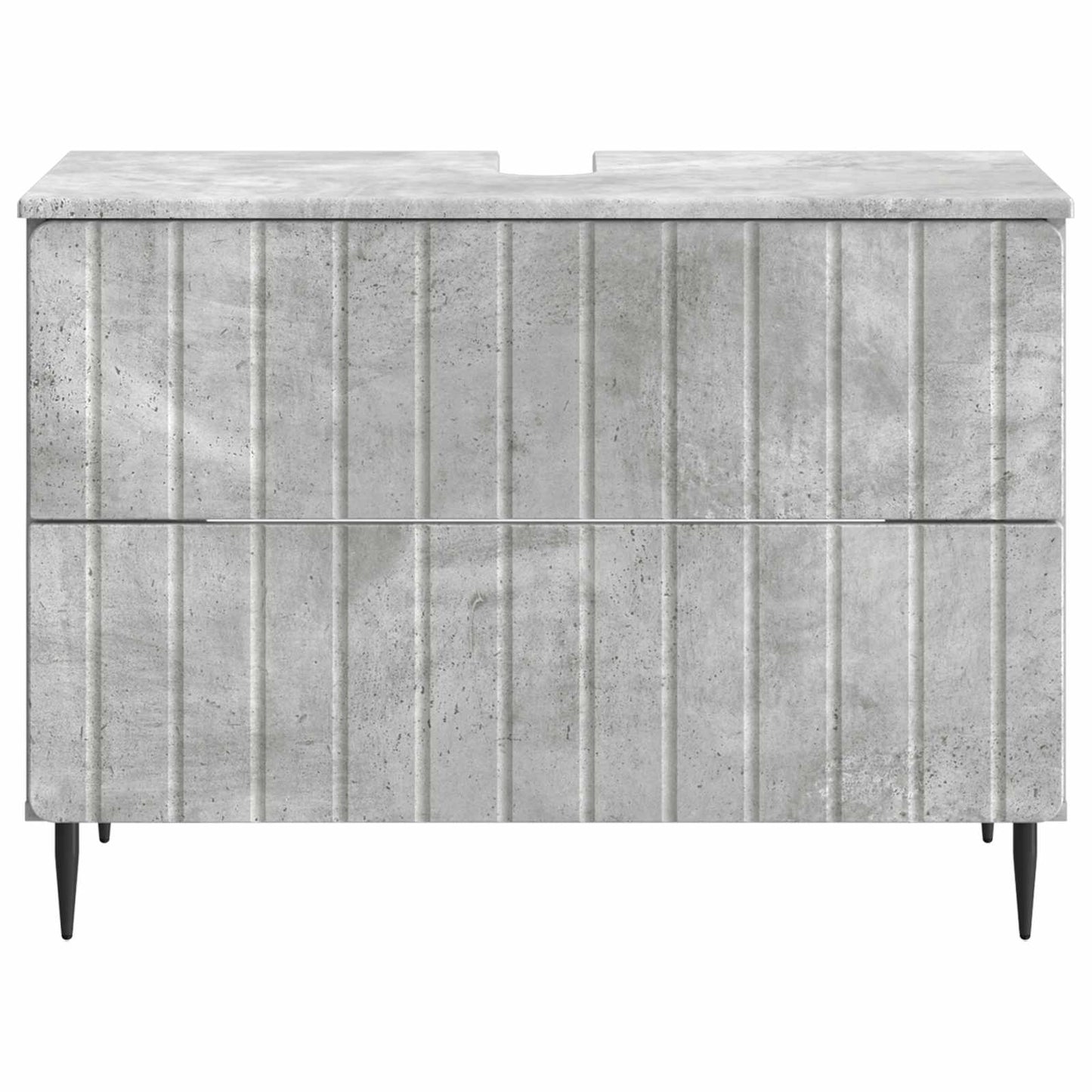 vidaXL Bathroom Sink Cabinet ZWOLLE Concrete Grey 82 x 41x 58.5 cm