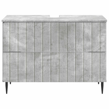 vidaXL Bathroom Sink Cabinet ZWOLLE Concrete Grey 82 x 41x 58.5 cm