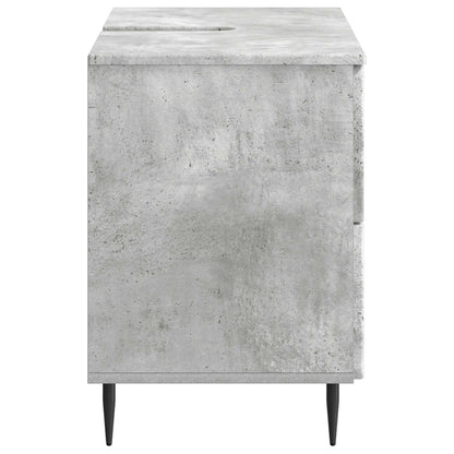 vidaXL Bathroom Sink Cabinet ZWOLLE Concrete Grey 82 x 41x 58.5 cm