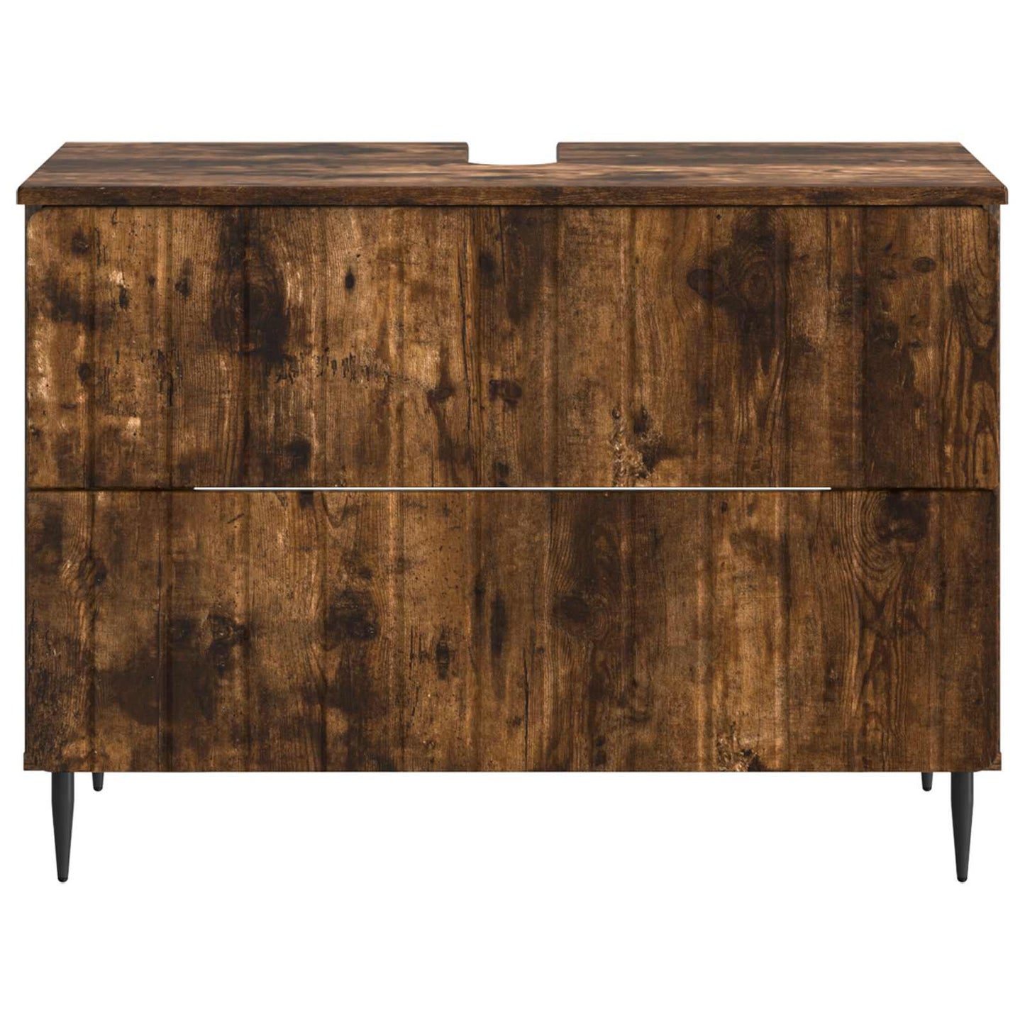 vidaXL Bathroom Sink Cabinet ZWOLLE Smoked Oak 82 x 41x 58.5 cm