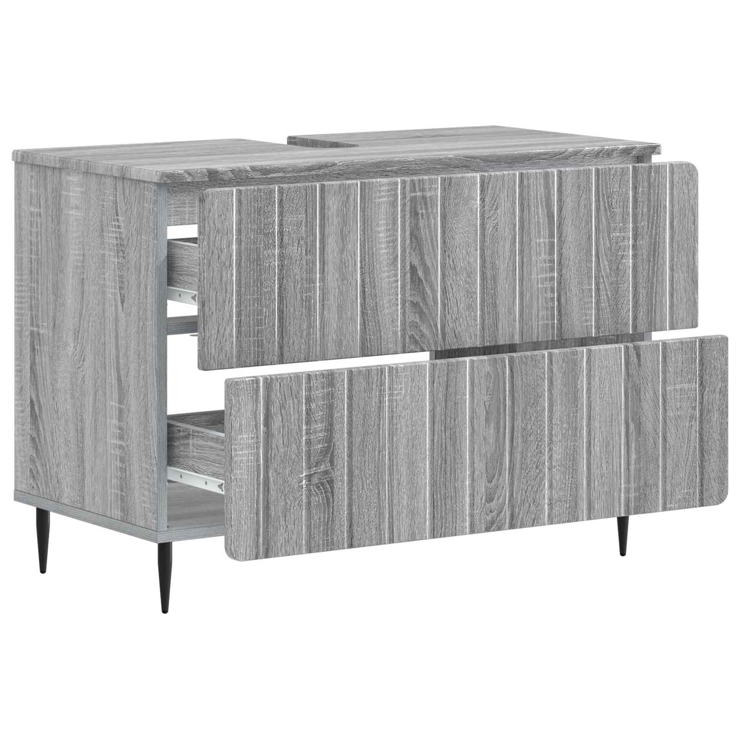 vidaXL Bathroom Sink Cabinet ZWOLLE Grey Sonoma 82 x 41x 58.5 cm