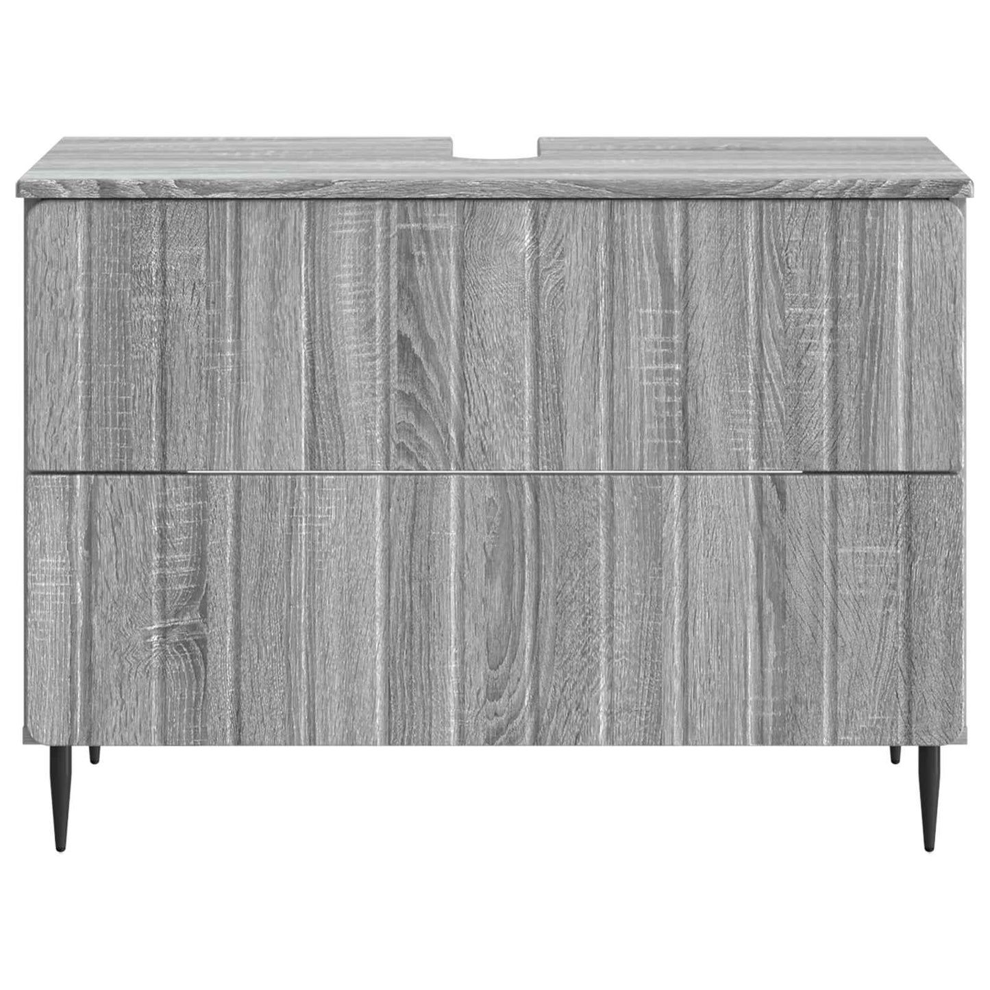 vidaXL Bathroom Sink Cabinet ZWOLLE Grey Sonoma 82 x 41x 58.5 cm
