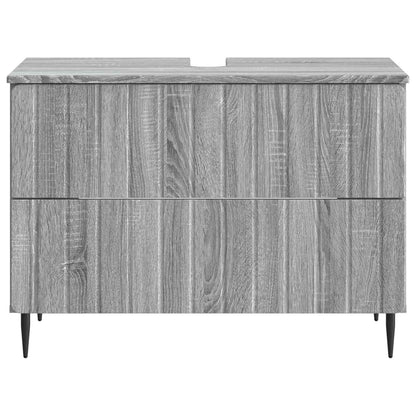 vidaXL Bathroom Sink Cabinet ZWOLLE Grey Sonoma 82 x 41x 58.5 cm