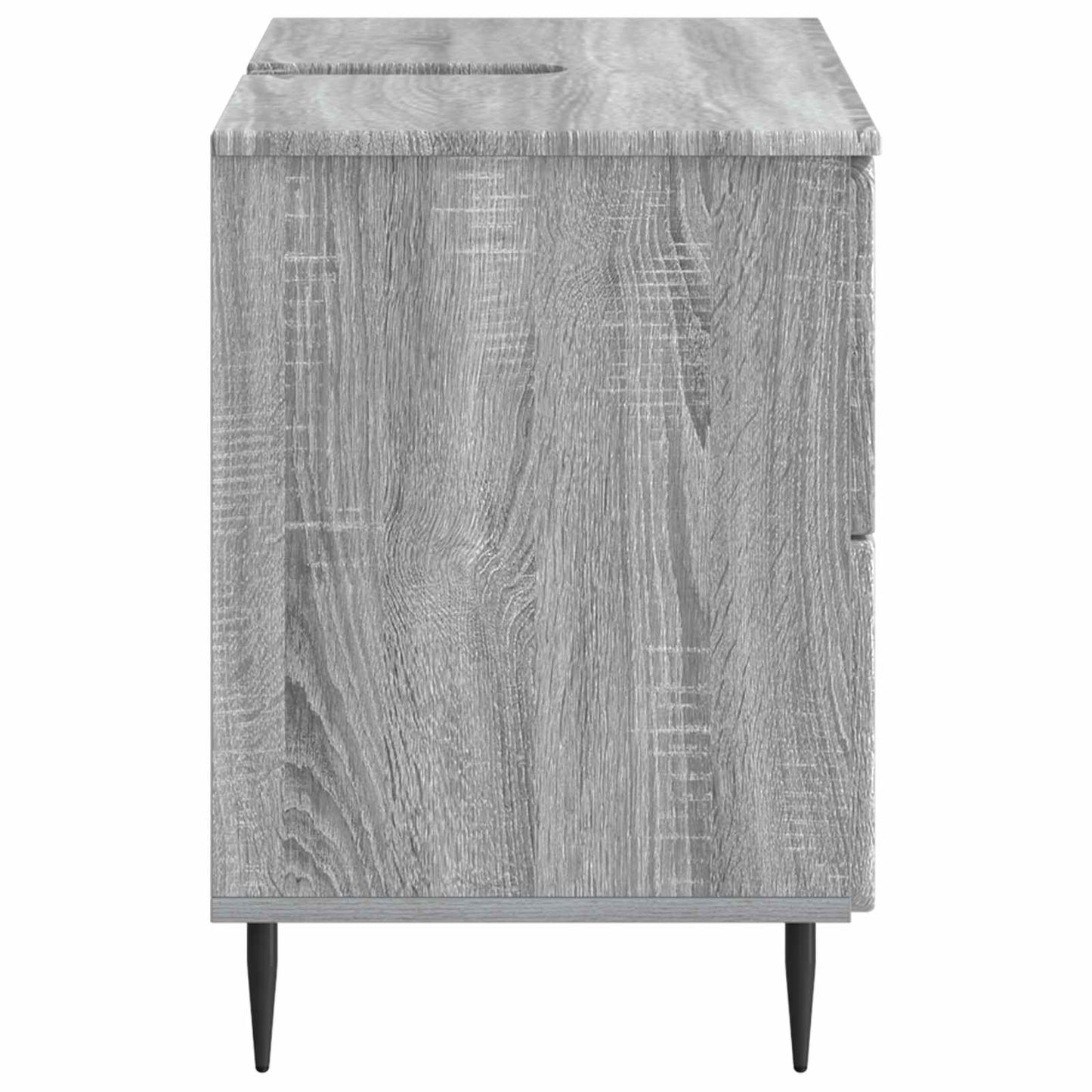 vidaXL Bathroom Sink Cabinet ZWOLLE Grey Sonoma 82 x 41x 58.5 cm