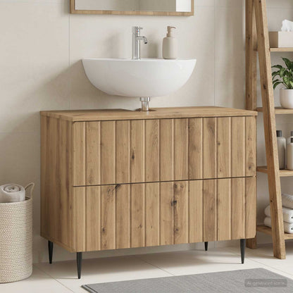 vidaXL Bathroom Sink Cabinet ZWOLLE Artisan Oak 82 x 41x 58.5 cm