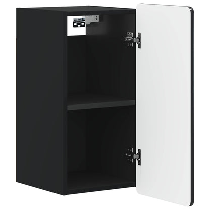 vidaXL Bathroom Wall Cabinet ZWOLLE Black 30 x 31 x 63 cm