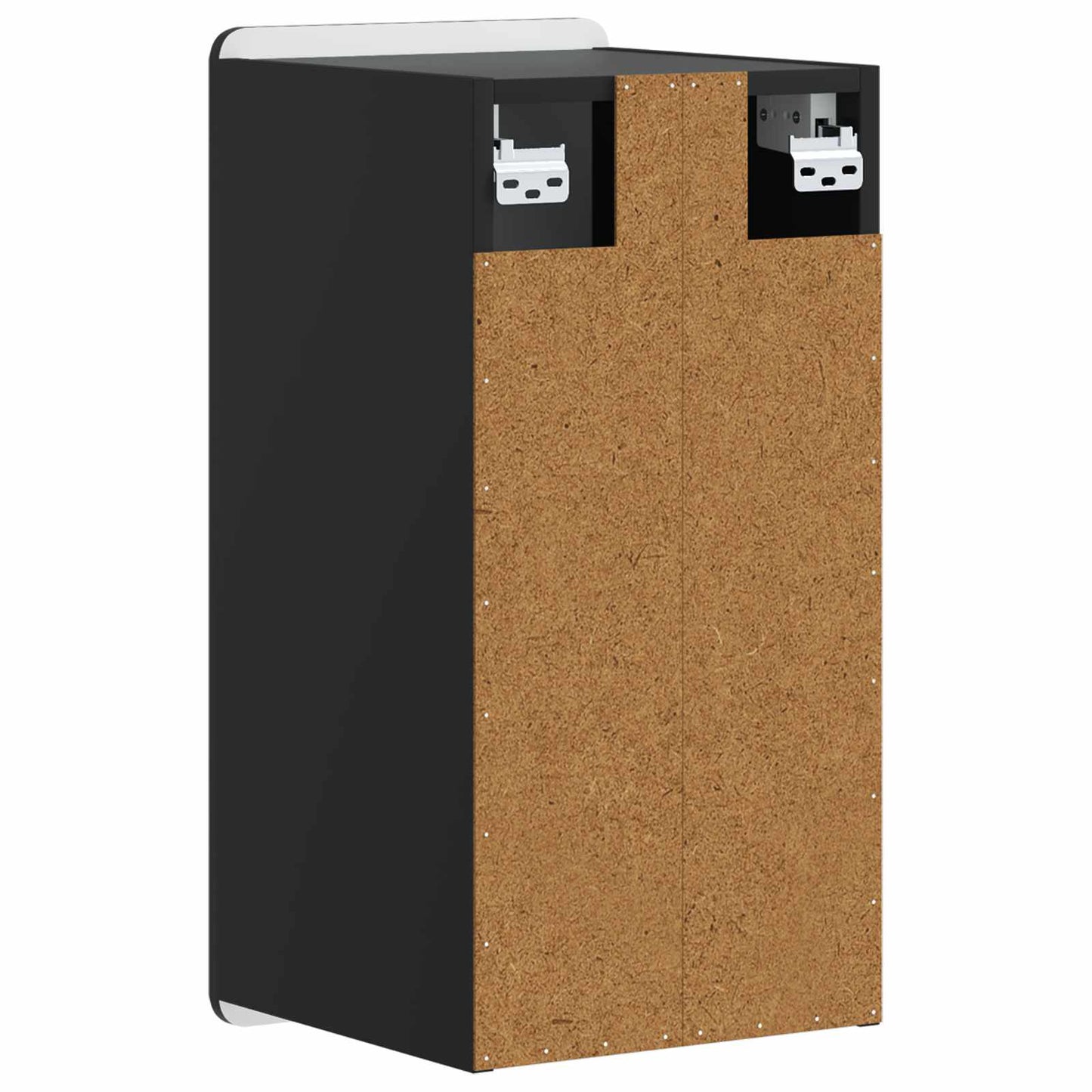 vidaXL Bathroom Wall Cabinet ZWOLLE Black 30 x 31 x 63 cm