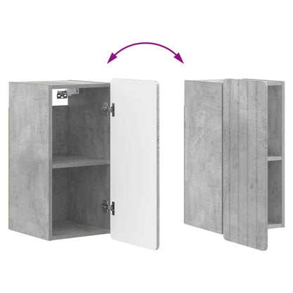 vidaXL Bathroom Wall Cabinet ZWOLLE Concrete Grey 30 x 31 x 63 cm