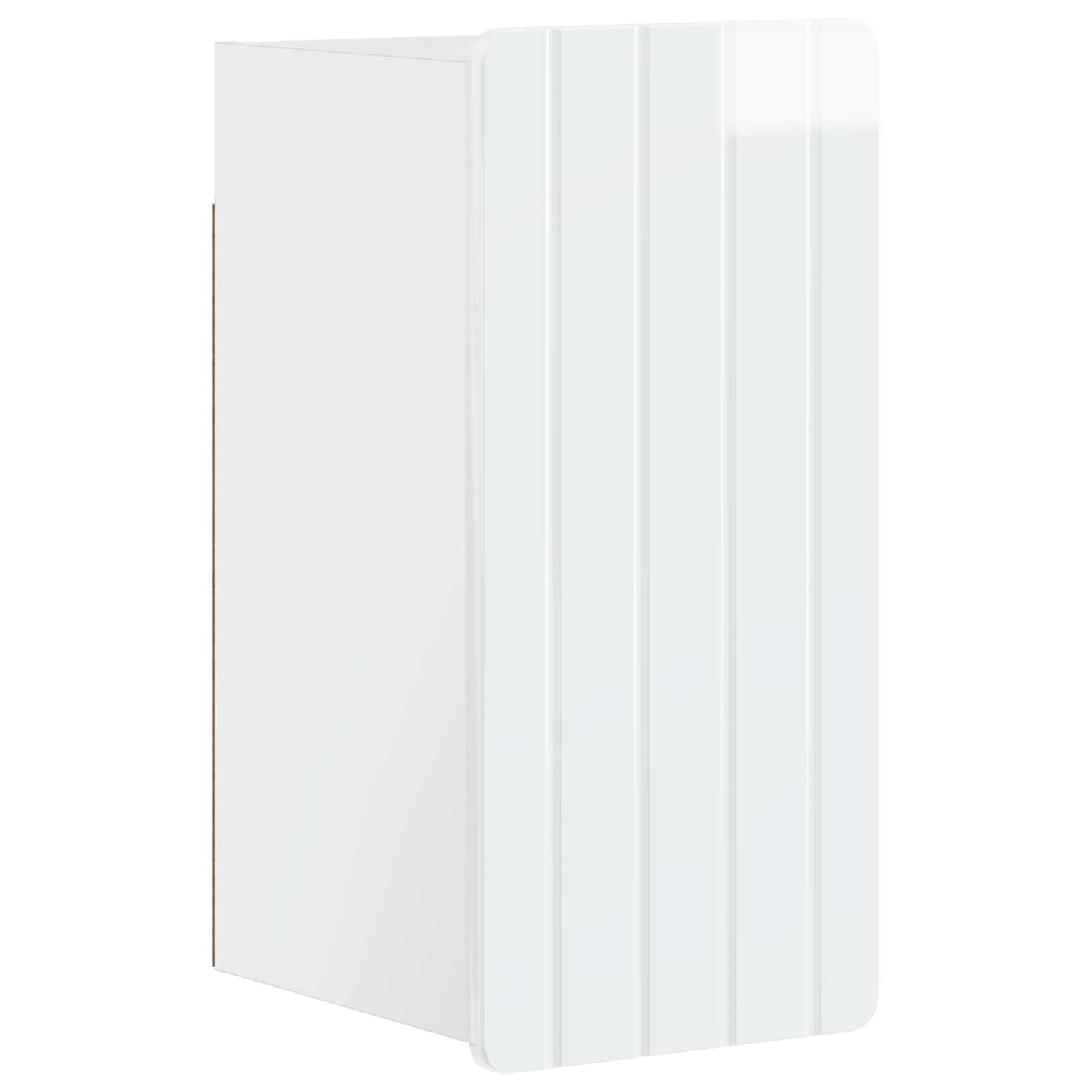 vidaXL Bathroom Wall Cabinet ZWOLLE High Gloss White 30 x 31 x 63 cm
