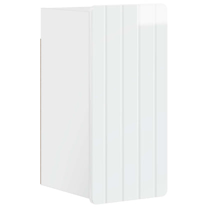 vidaXL Bathroom Wall Cabinet ZWOLLE High Gloss White 30 x 31 x 63 cm